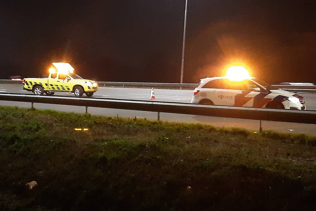 Botsing tussen vrachtwagen en auto