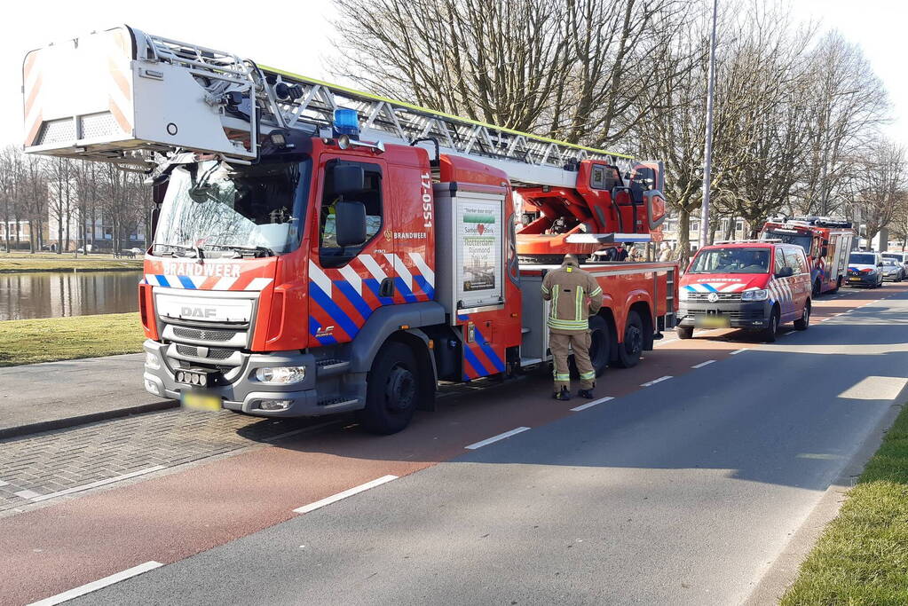 Fiets in het water zorgt voor inzet hulpdiensten