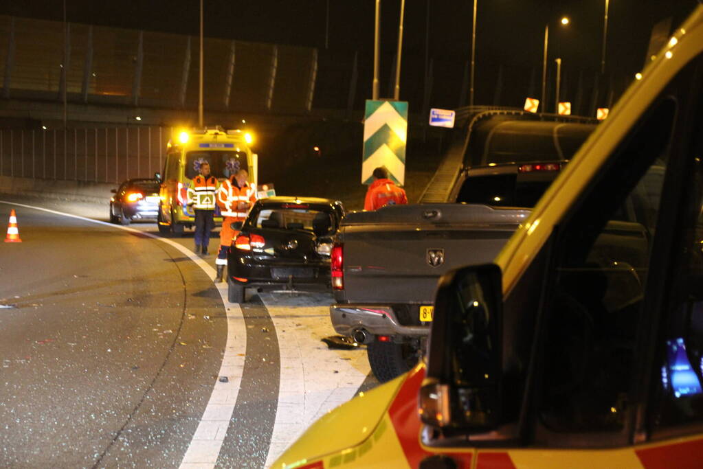 Drie voertuigen betrokken bij ongeval op snelweg
