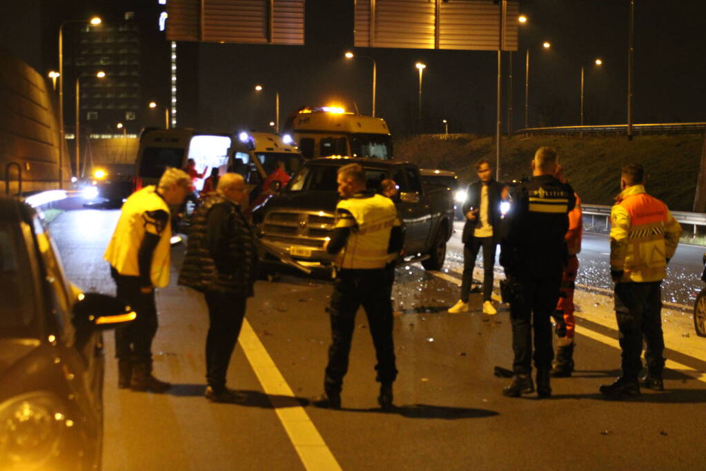 Drie voertuigen betrokken bij ongeval op snelweg