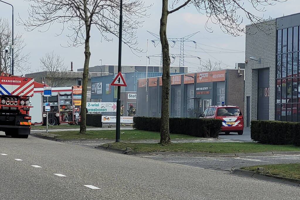 Grote brand bij bedrijf