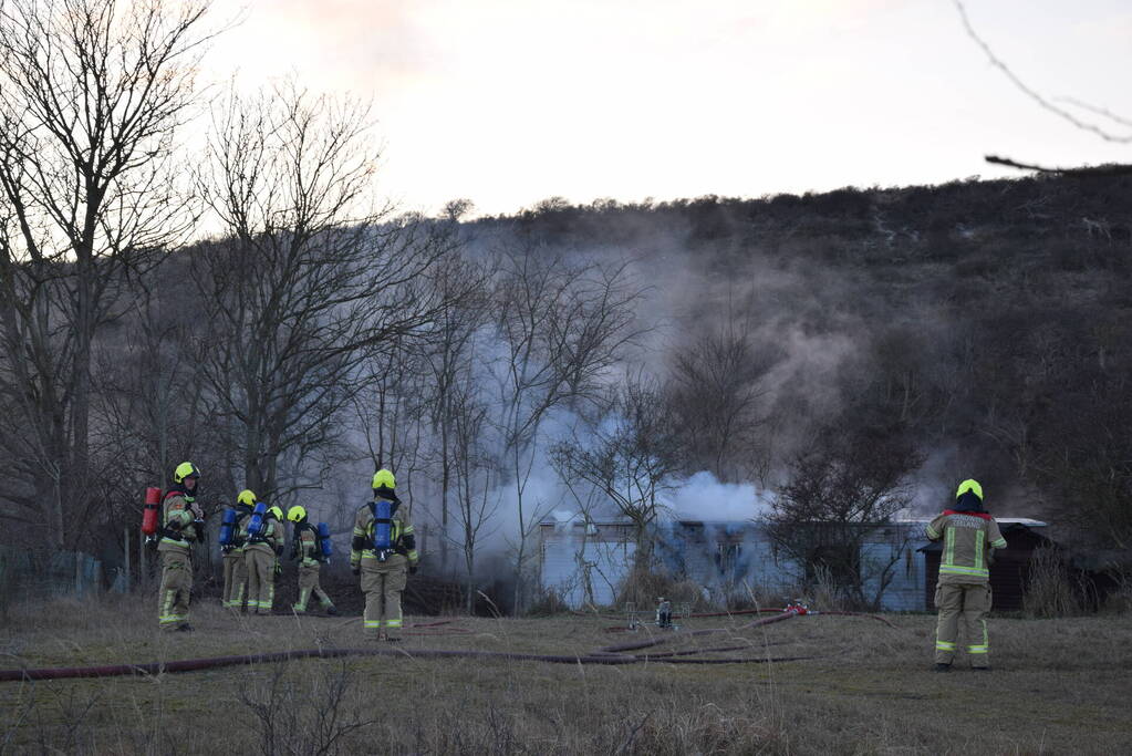 Stacaravan uitgebrand in duingebied