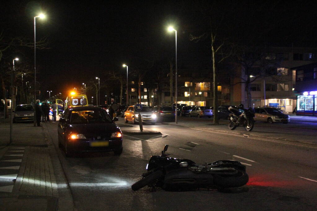 Motorrijder gewond na ongeval