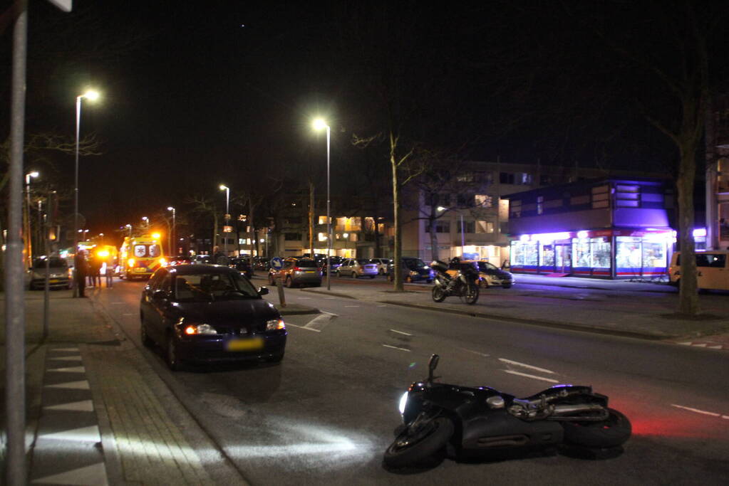 Motorrijder gewond na ongeval