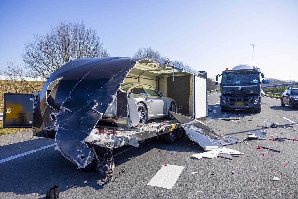 Enorme file door ongeval bij knooppunt Hoevelaken
