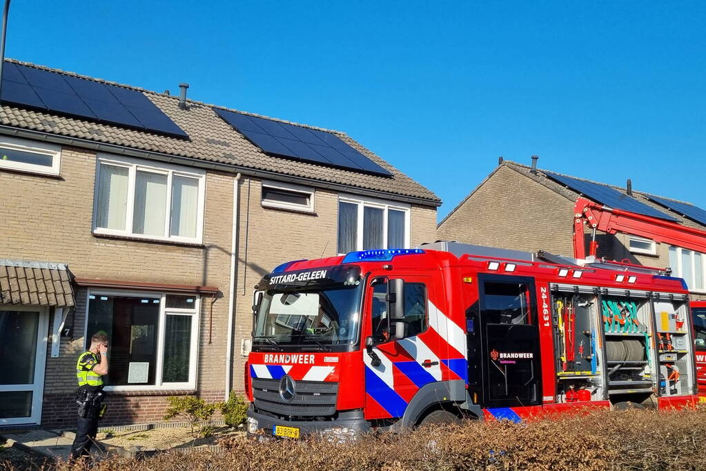 Brand ontstaan door zonnepanelen