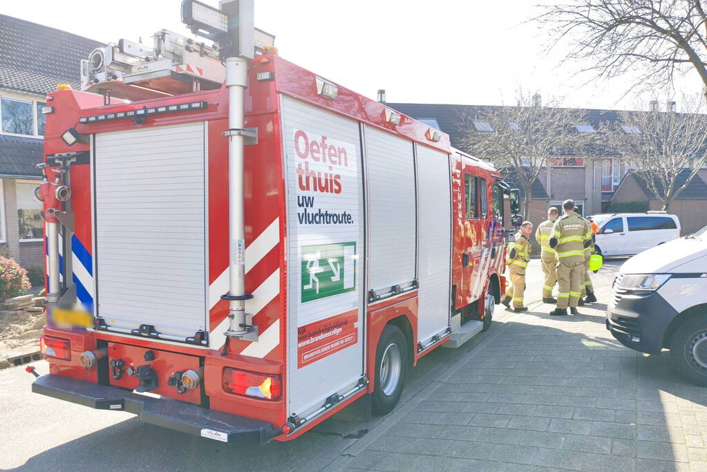 Gasleiding geraakt bij werkzaamheden