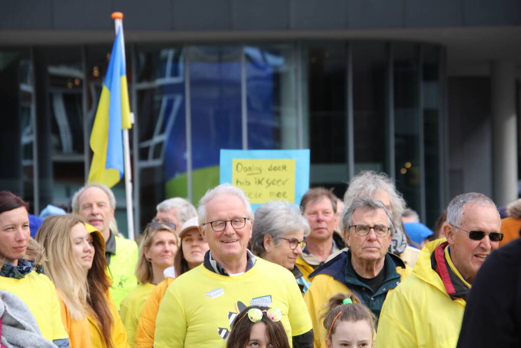 Vredesdemonstratie voor oorlog in Oekraïne