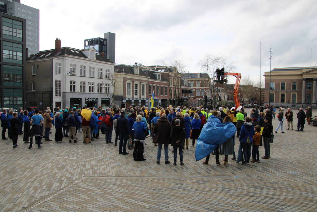 Vredesdemonstratie voor oorlog in Oekraïne
