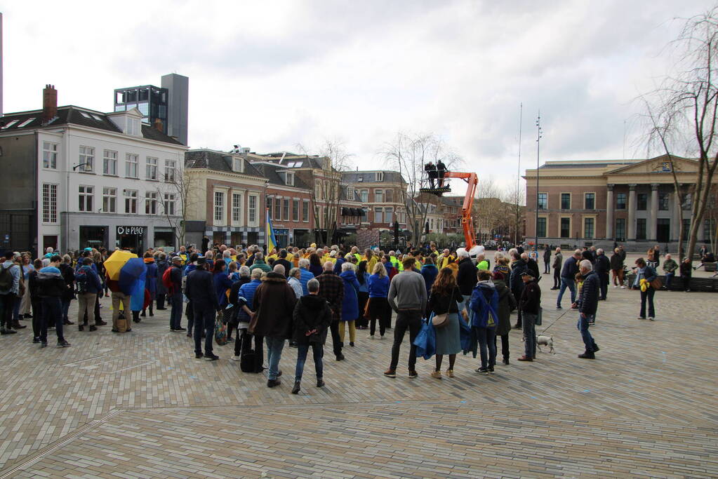 Vredesdemonstratie voor oorlog in Oekraïne