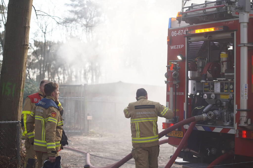 Chalet loop flinke schade op vanwege brand