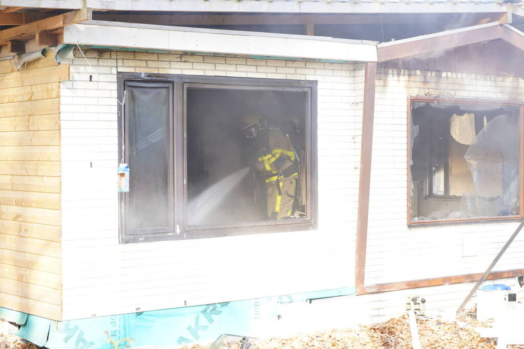 Chalet loop flinke schade op vanwege brand