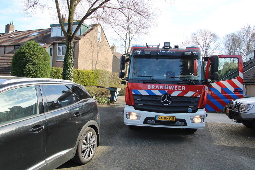 Brand in bouwcontainer