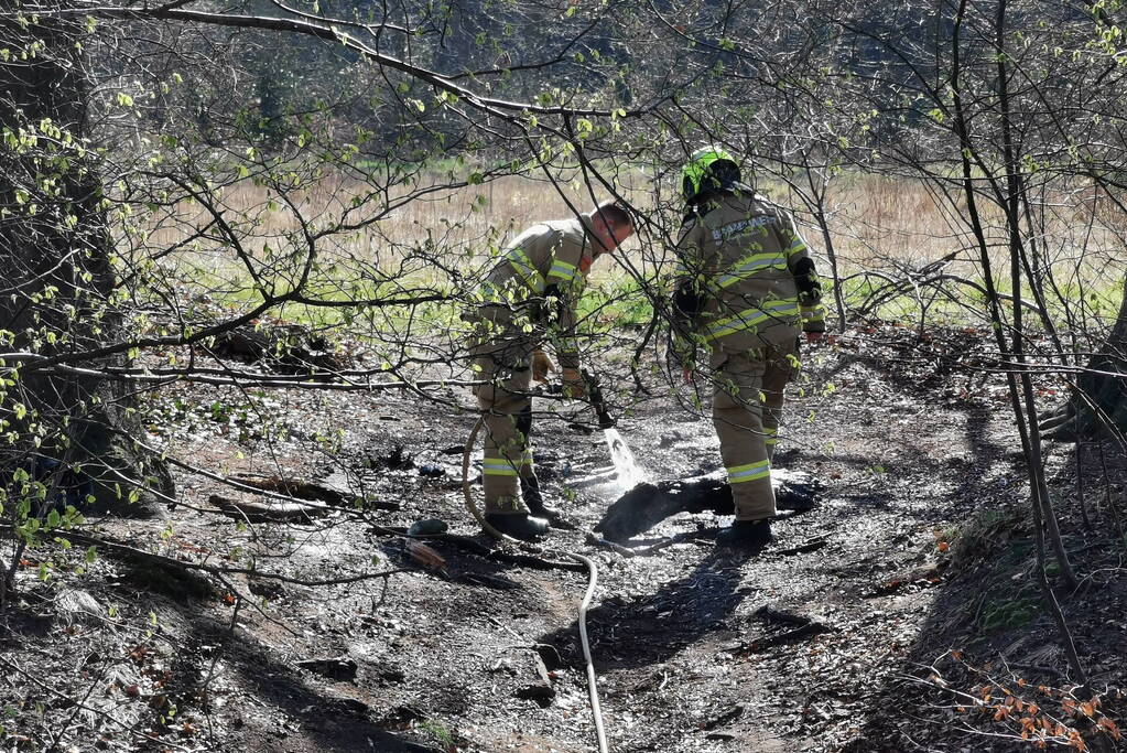 Brand in bosschage snel geblust