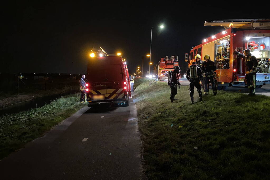Zoekactie na aantreffen fiets naast sloot