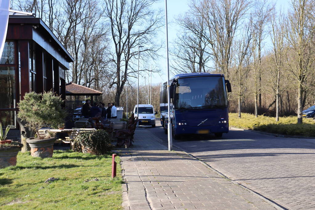 Aankomst Oekraïense vluchtelingen in hotelaccommodatie