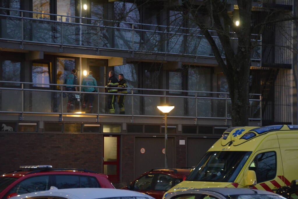 Flatwoning geventileerd na brand