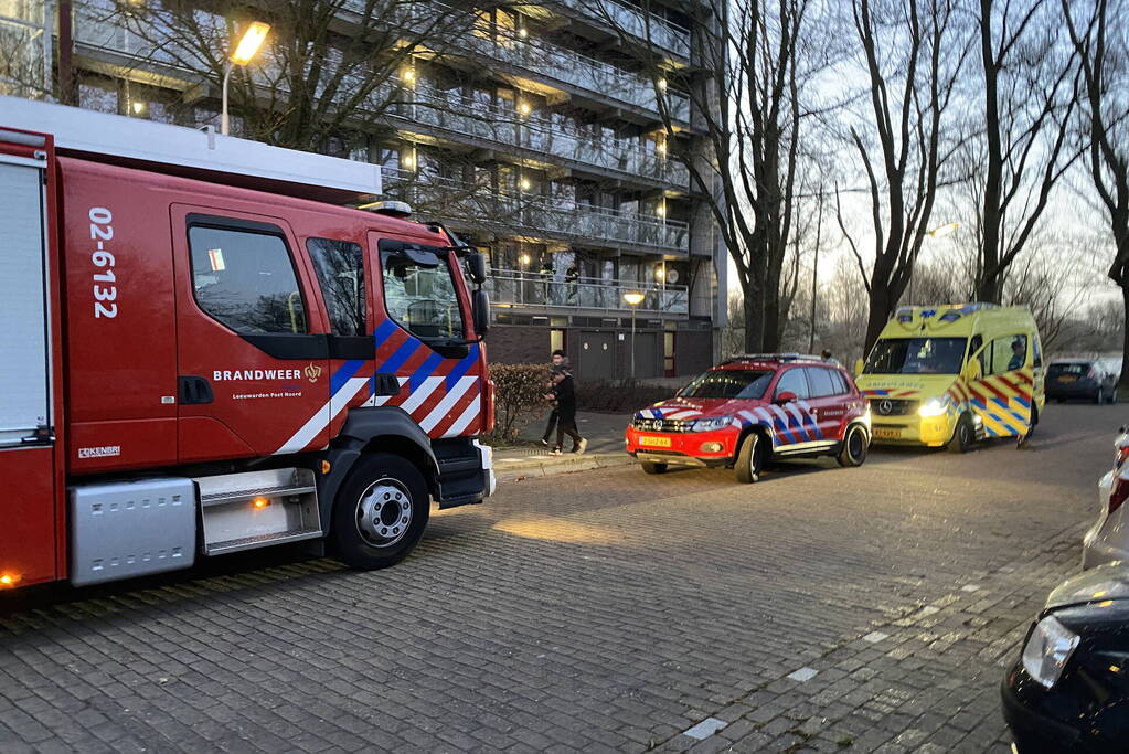 Flatwoning geventileerd na brand