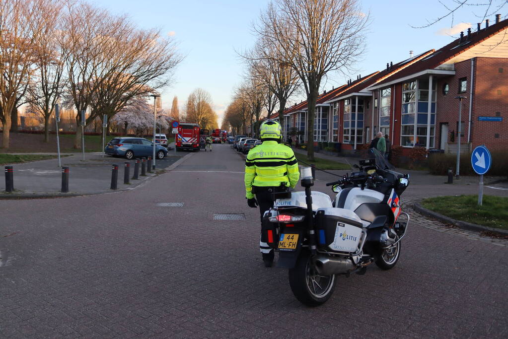 Flinke brand op zolder van woning