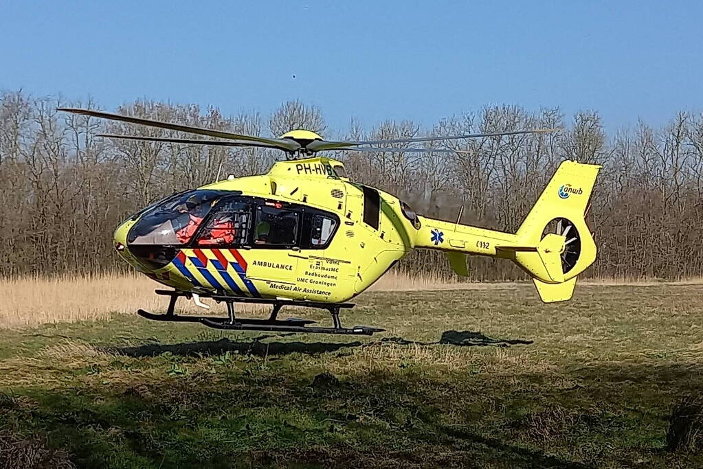 Traumahelikopter geland voor ongeval in woning