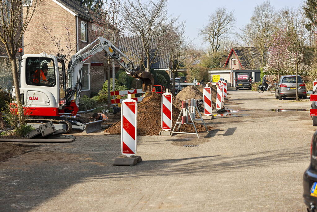 Waterlekkage tijden werkzaamheden in Dorrestein