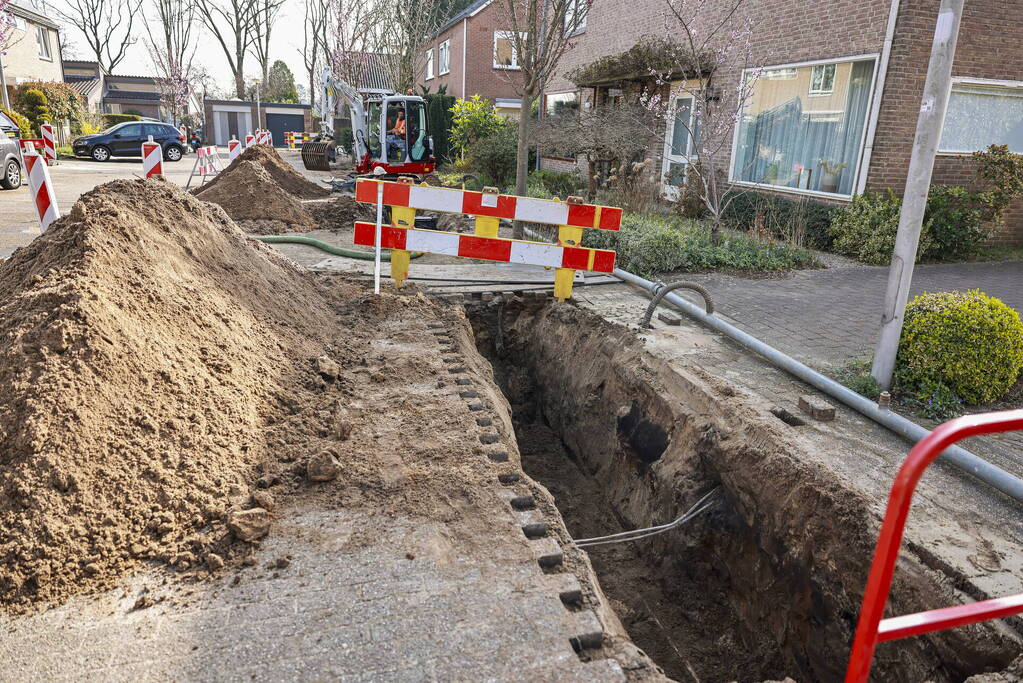 Waterlekkage tijden werkzaamheden in Dorrestein