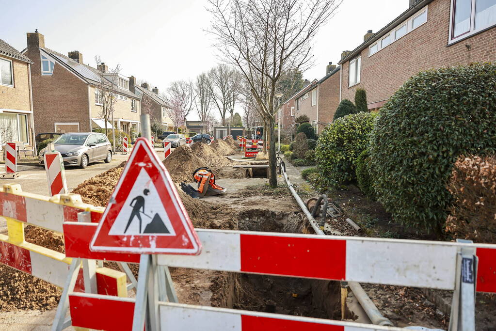 Waterlekkage tijden werkzaamheden in Dorrestein