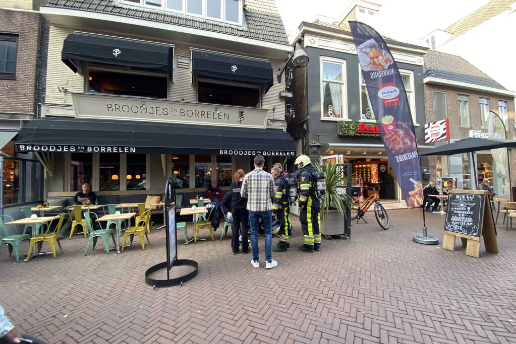 Mogelijk brand in horecazaak
