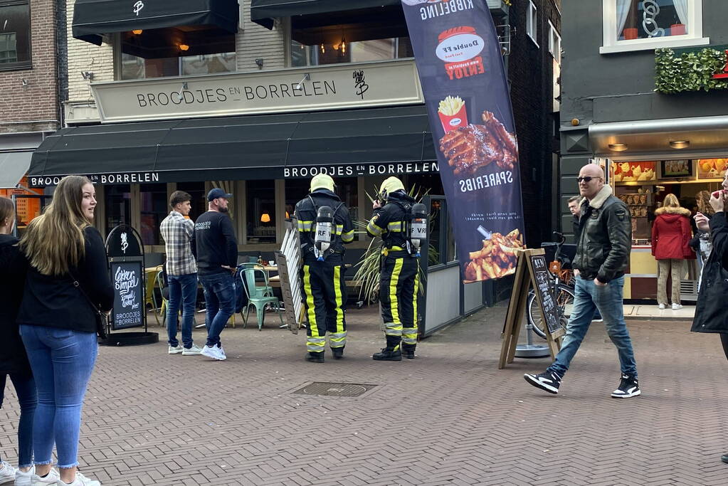 Mogelijk brand in horecazaak