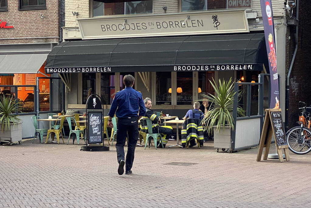Mogelijk brand in horecazaak