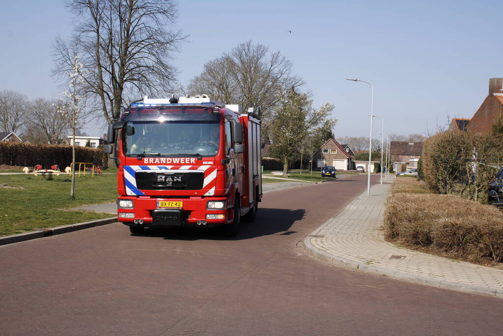 Onkruidbrander zet heg in brand
