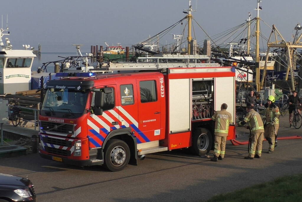 Brandweer ingezet voor brand in kotter