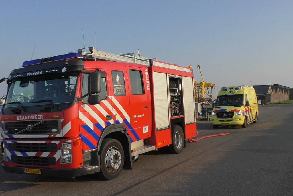 Brandweer ingezet voor brand in kotter