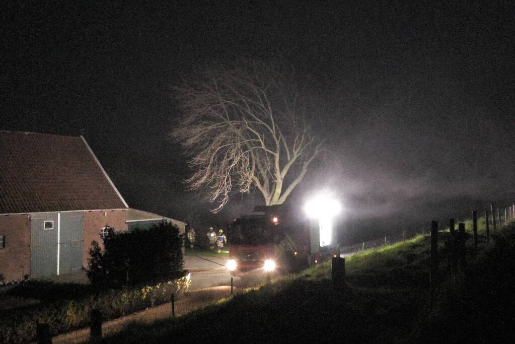 Veel rook bij brand in bijgebouw