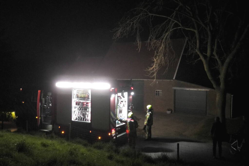 Veel rook bij brand in bijgebouw