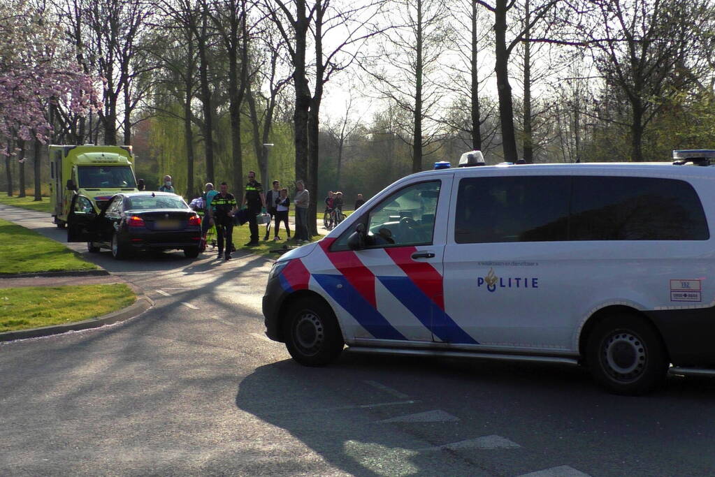 Fietser gewond bij aanrijding met auto