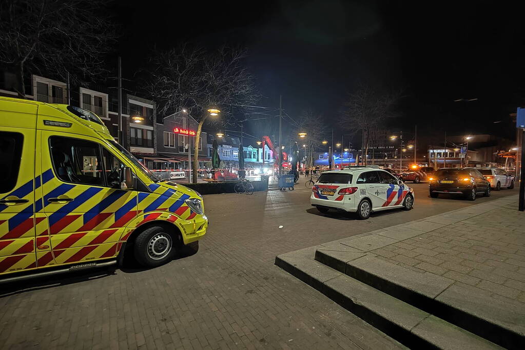 Grote brand boven cafe Railroad