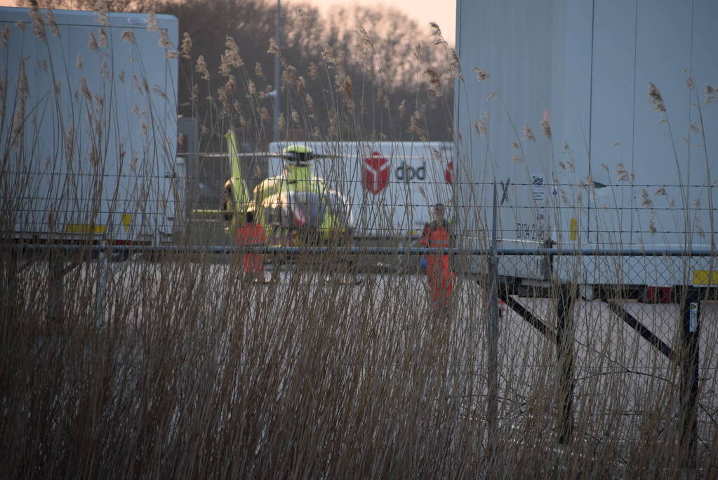 Traumahelikopter landt voor incident op DPD terrein