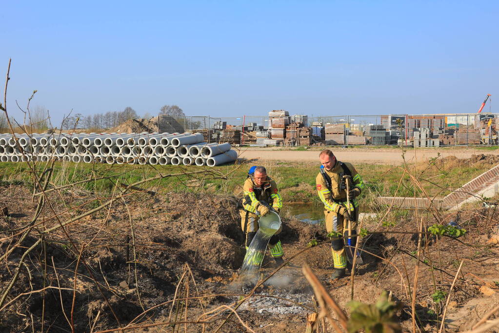Opnieuw brandgesticht op bouwterrein de Laakse Velden