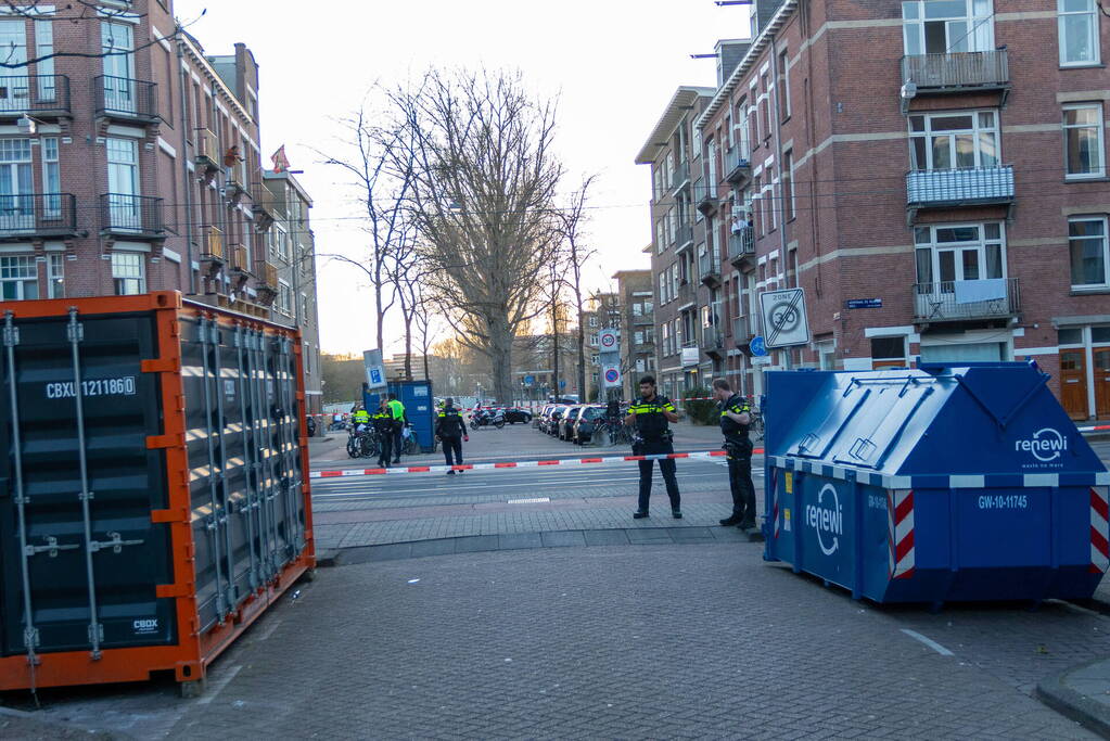 Straat afgezet na schietpartij