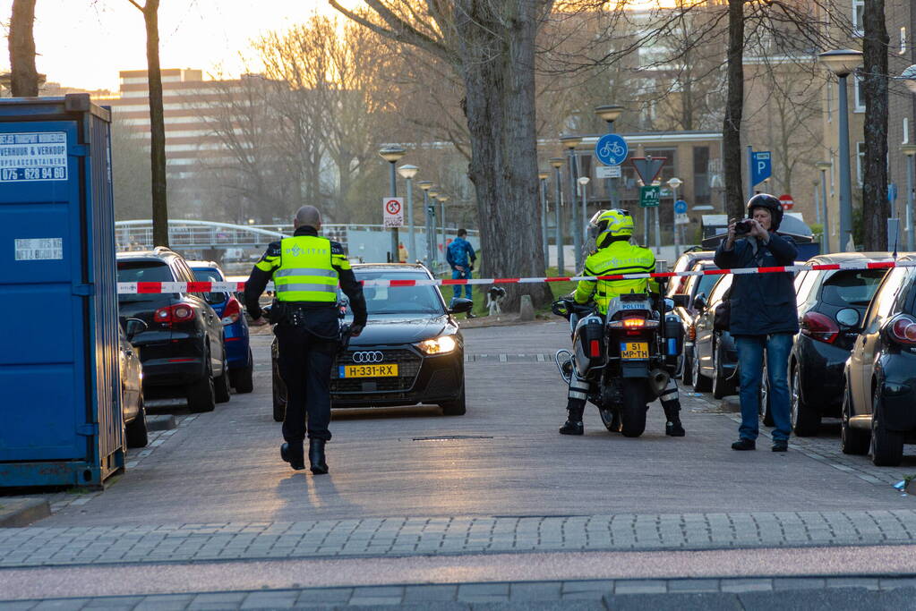 Straat afgezet na schietpartij