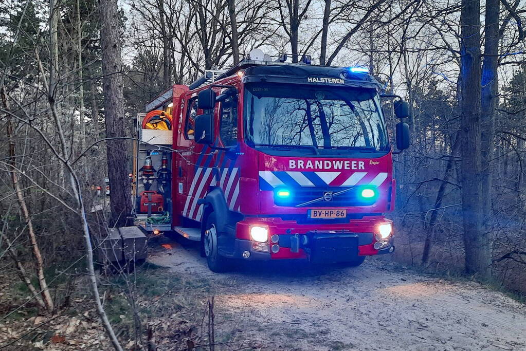 Brand in bosgebied