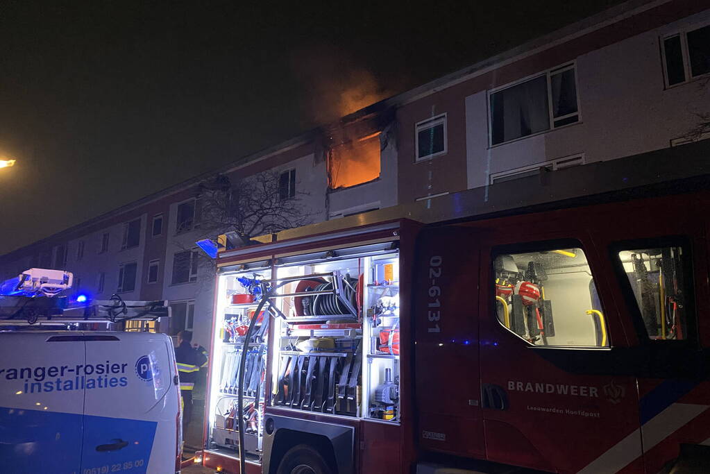 Gewonde bij uitslaande brand in flat