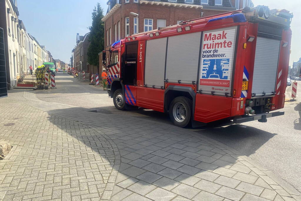 Gaslekkage ontstaan tijdens werkzaamheden