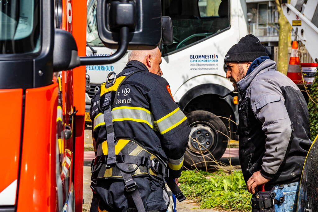 Man komt vast te zitten in hoogwerker