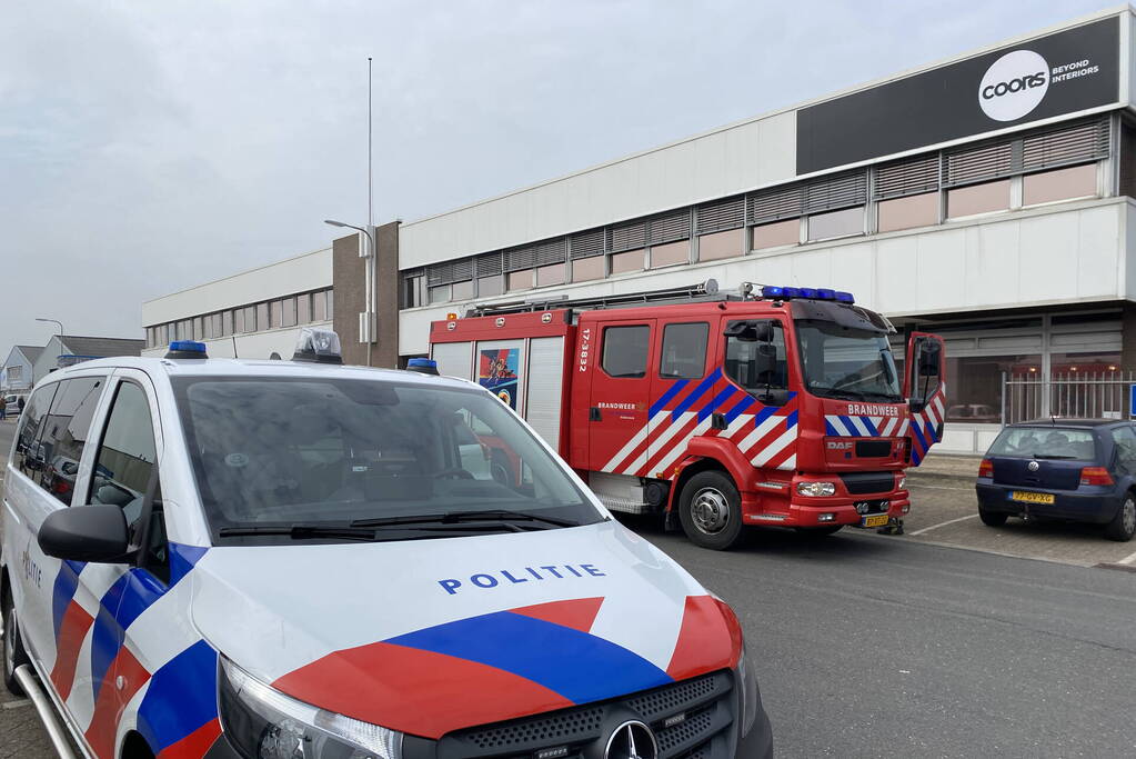 Brand in pand Coors op bedrijventerrein Donkersloot