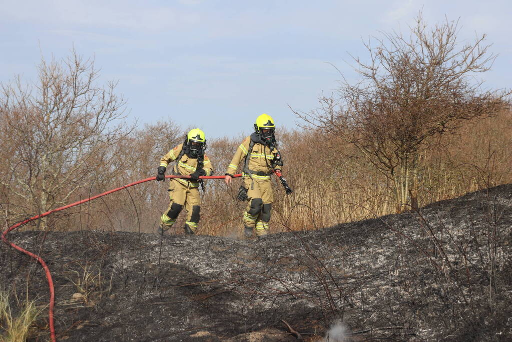 Duinen vanwege brand verwoest