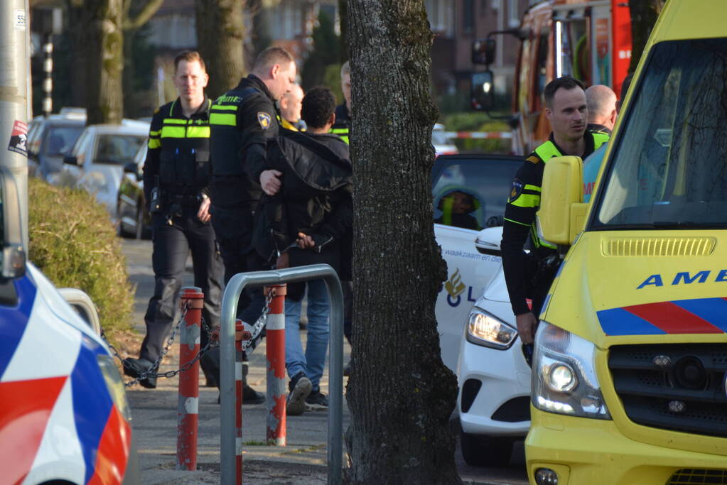 Politie ramt auto na achtervolging
