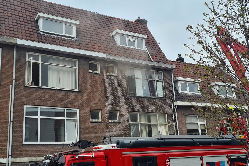 Rookontwikkeling in woning vanwege brand
