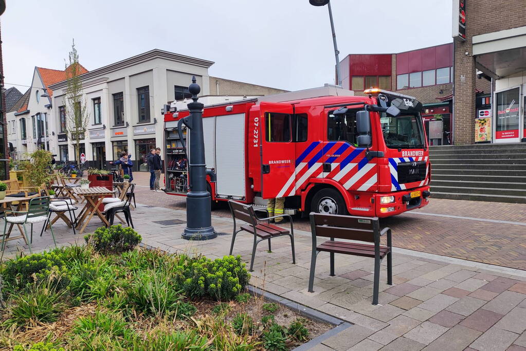 Chinees restaurant geventileerd na brand in steeg